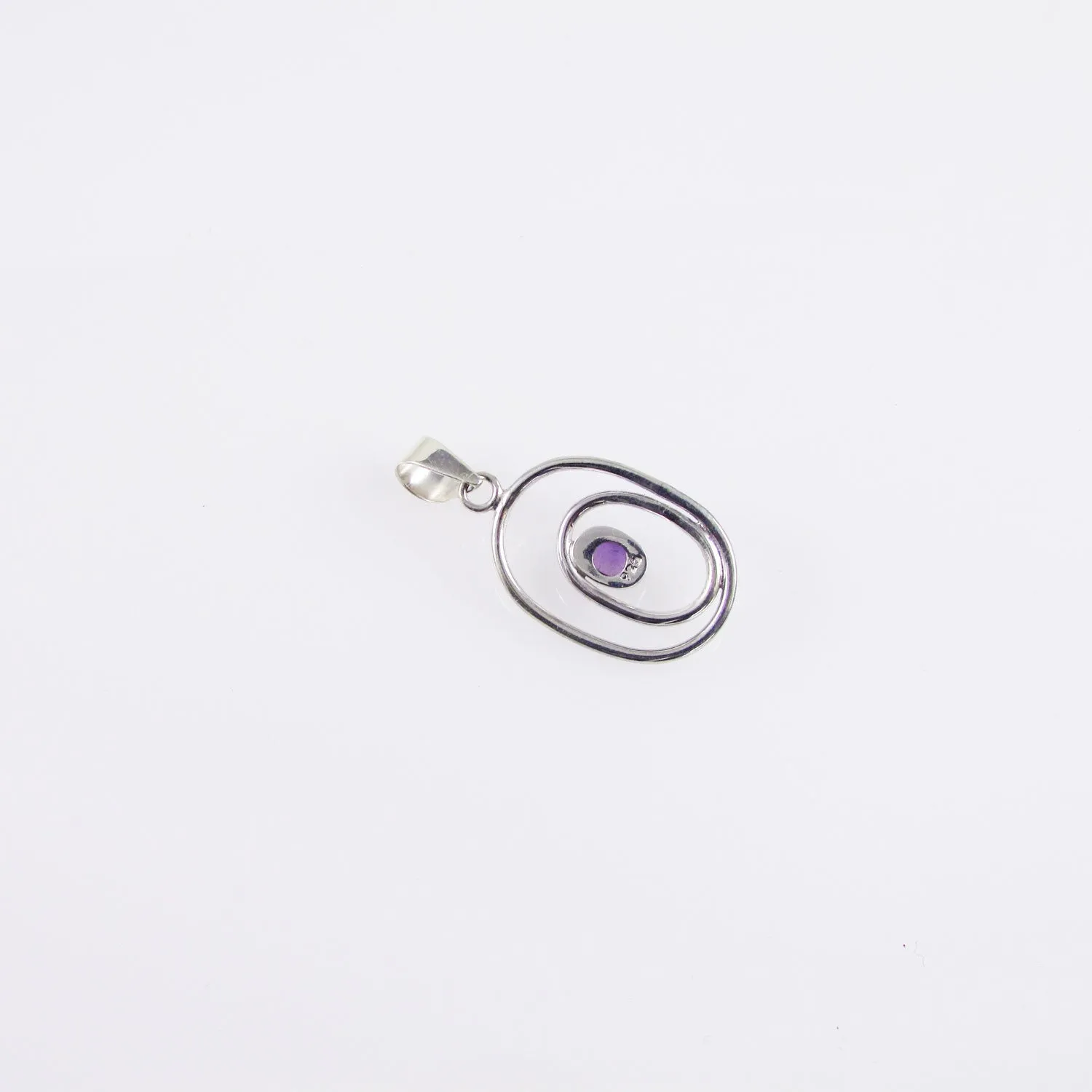 Ovals and Amethyst Pendant