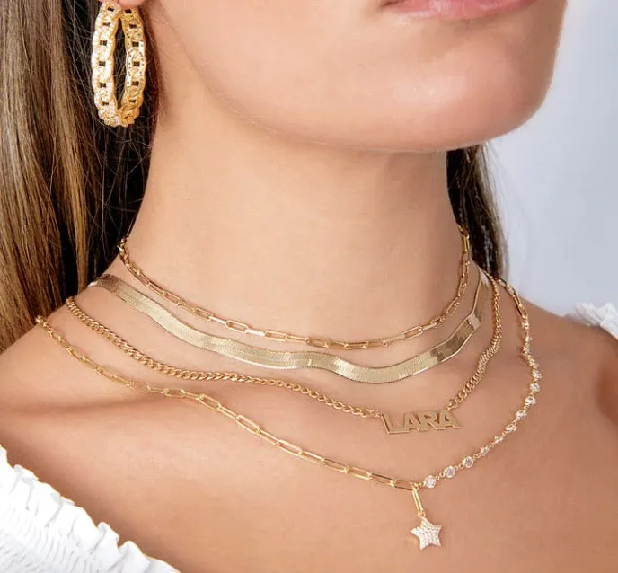 Paper Clip Chain Necklace