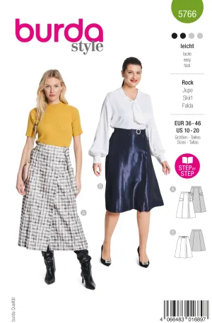 Patron Burda n°5766 : Jupe