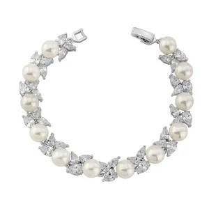 Phoebe Crystal and Pearl Bracelet