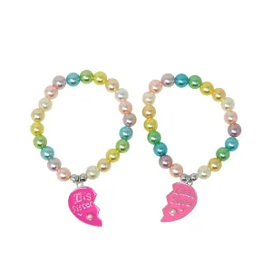 Pink Poppy Big Sister Little Sister Pearl Bracelet Assorted Styles