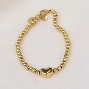 Ramree | Stainless Steel 18K Gold Plated Beaded Bracelet