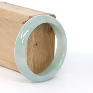 RealJade® Co. "Classic Bangle" Genuine Green Jadeite Jade Bangle ( 57.57 mm ) #607
