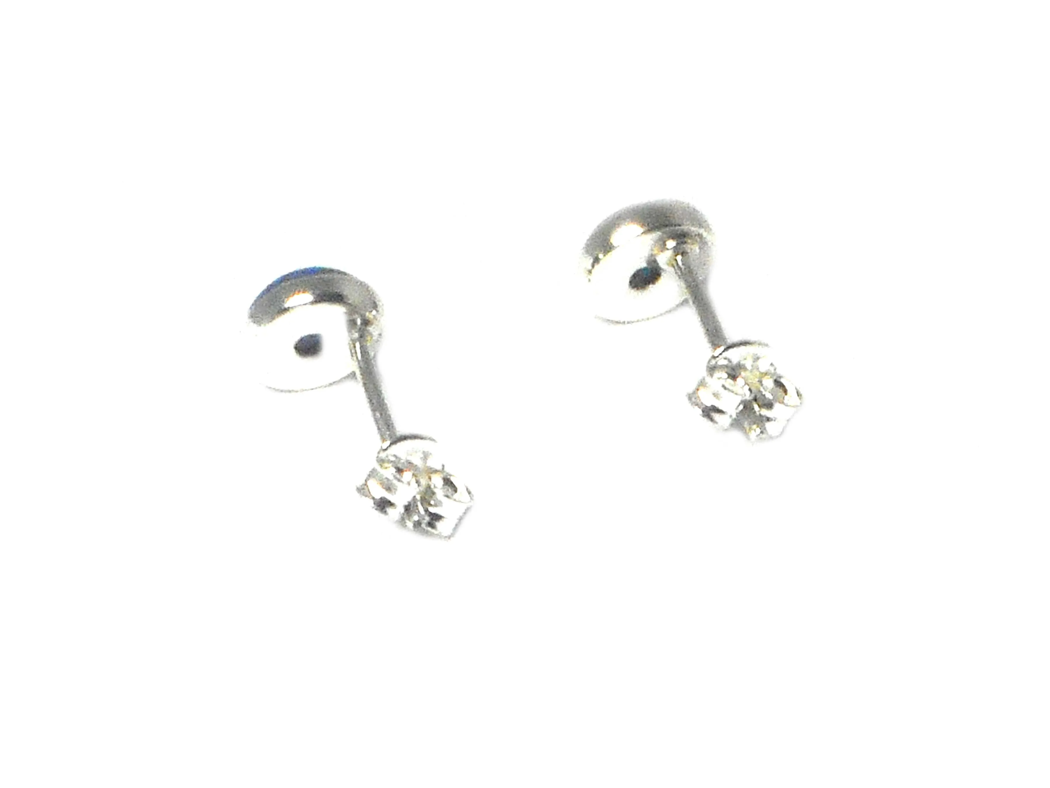 Round Blue LAPIS LAZULI Sterling Silver Stud Earrings 925 - 6 mm
