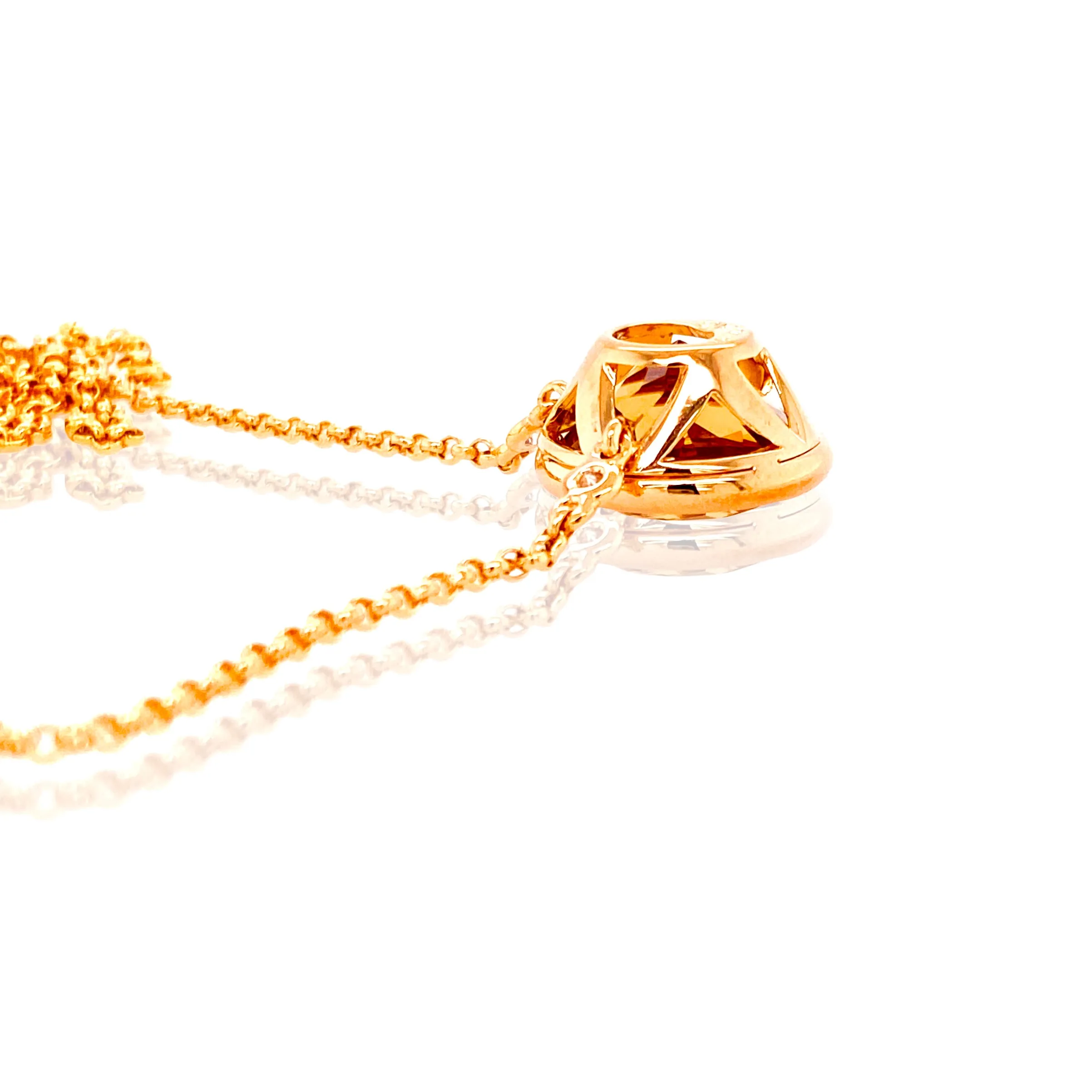 SIGNATURE Necklace (1287) - Champagne Citrine / YG