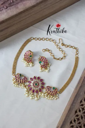 Simple Kempu Choker NC932
