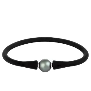 Splendid Pearls Tahitian Pearl Bracelet In Stainless Steel