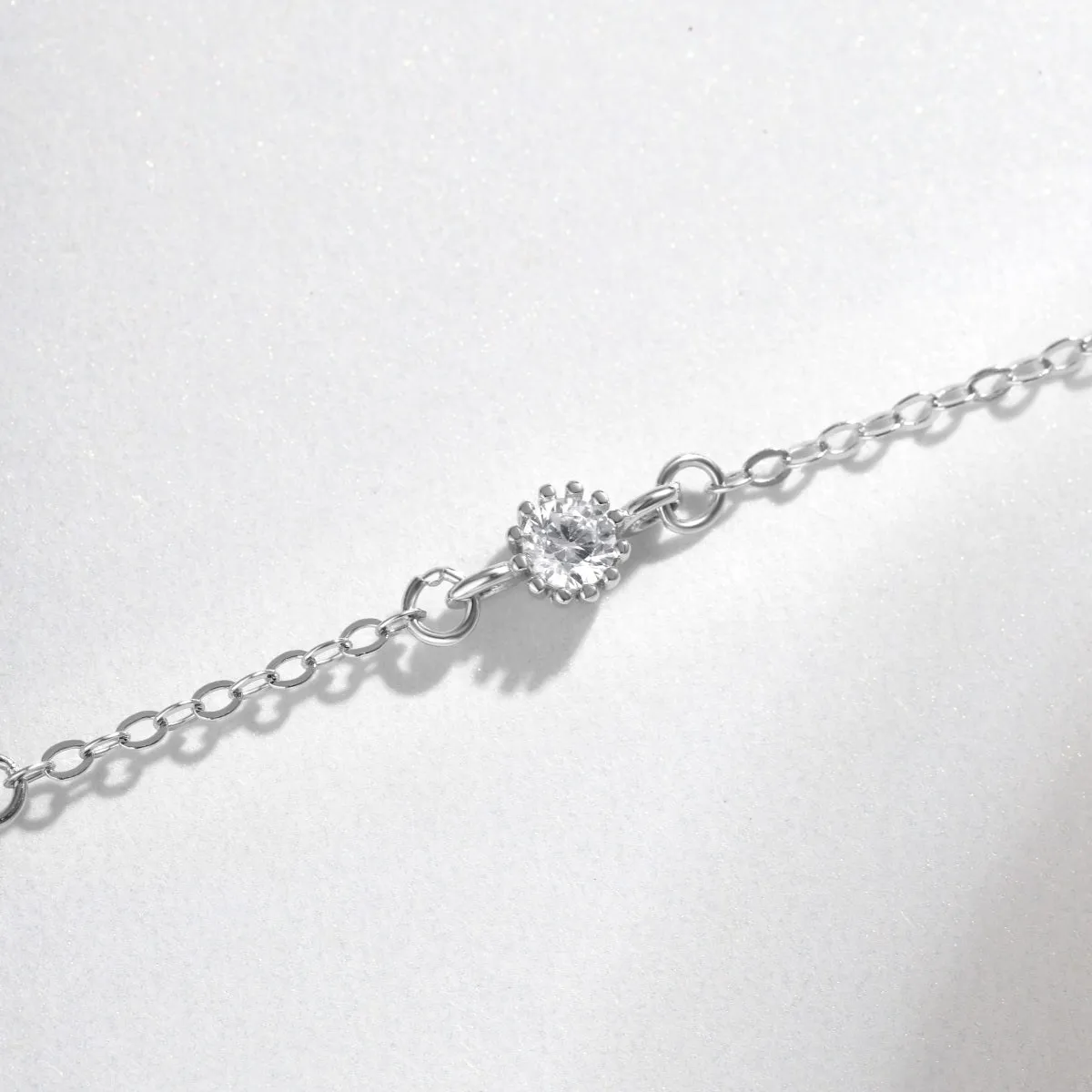 Sterling Silver Adjustable Four Sections Mother of Pearl Bracelet