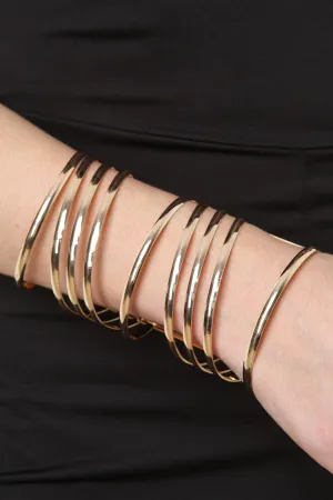 Swirl Caged Cuff Bracelet