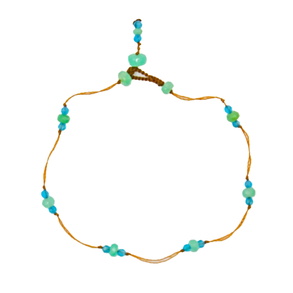 T. Bee Bracelet Chrysoprase and Apatite