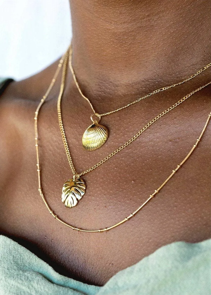 Tropical Pendant Layering Necklace Set