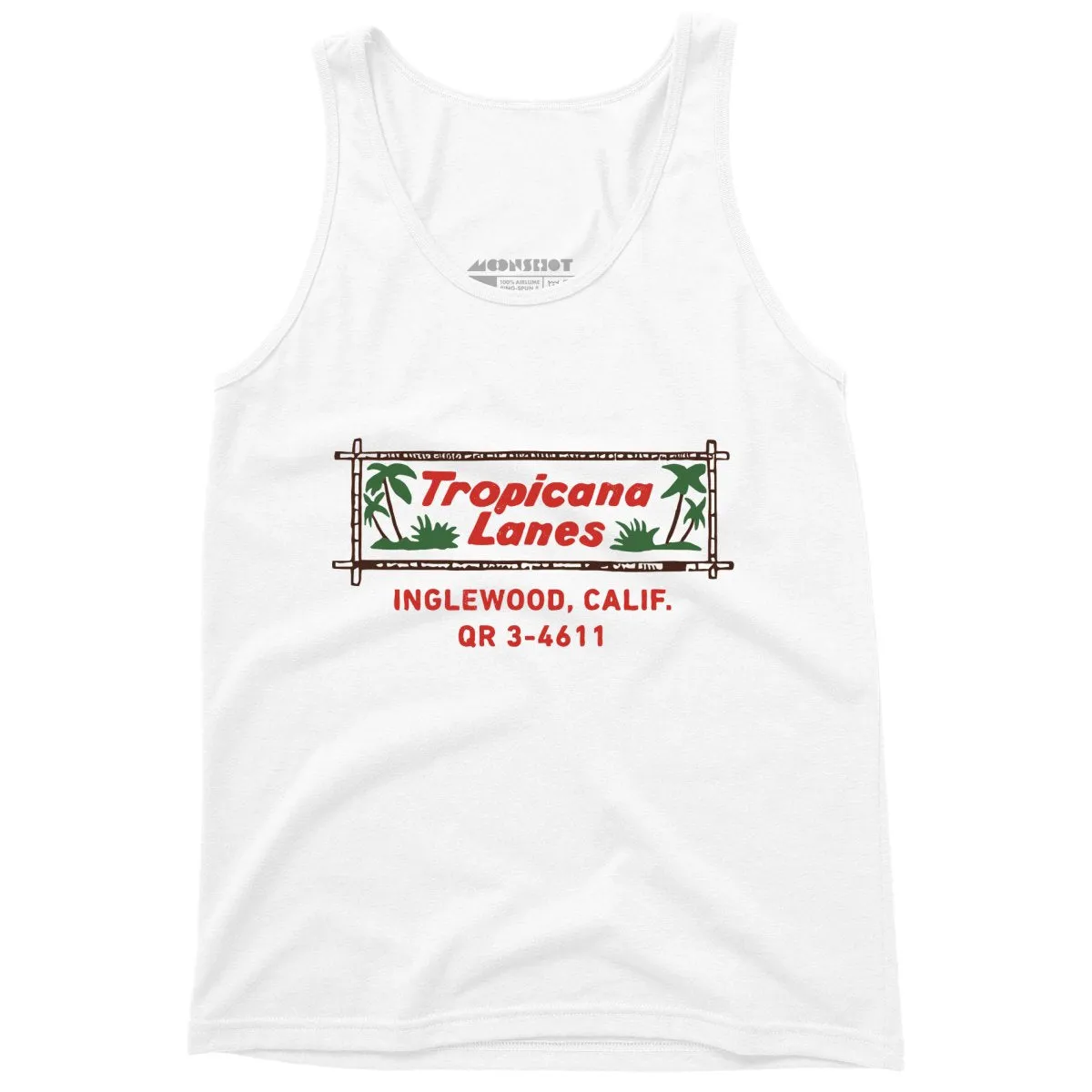 Tropicana Lanes - Inglewood, CA - Vintage Bowling Alley - Unisex Tank Top