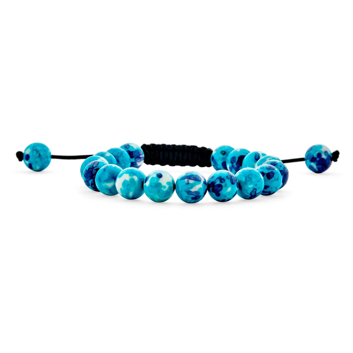 Unisex Gemstone Strand Bracelet Turquoise Onyx Tiger Eye Howlite Beads