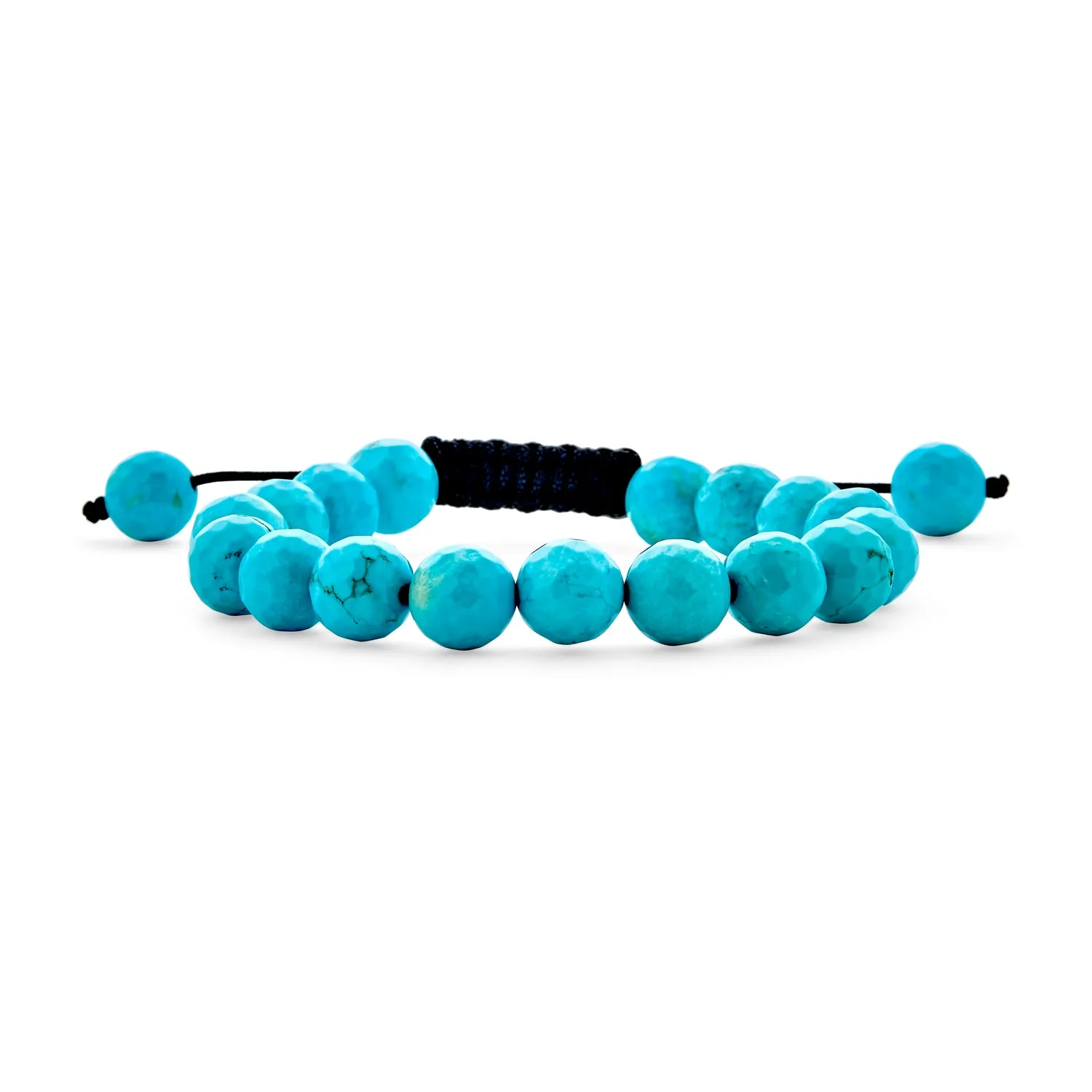 Unisex Gemstone Strand Bracelet Turquoise Onyx Tiger Eye Howlite Beads
