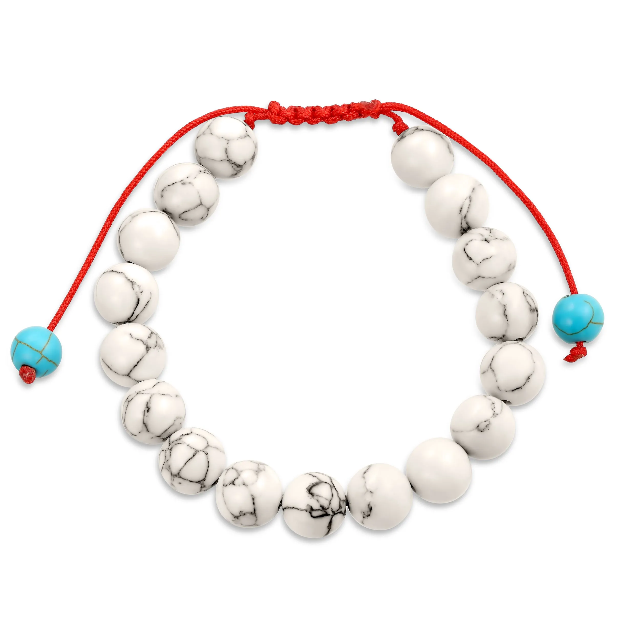 Unisex Gemstone Strand Bracelet Turquoise Onyx Tiger Eye Howlite Beads