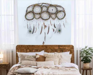 Wall decor over the bed Large Dreamcatcher wall hanging woven tapestry Large natural wall decor dream catcher Wonderful energy, Earthy witch