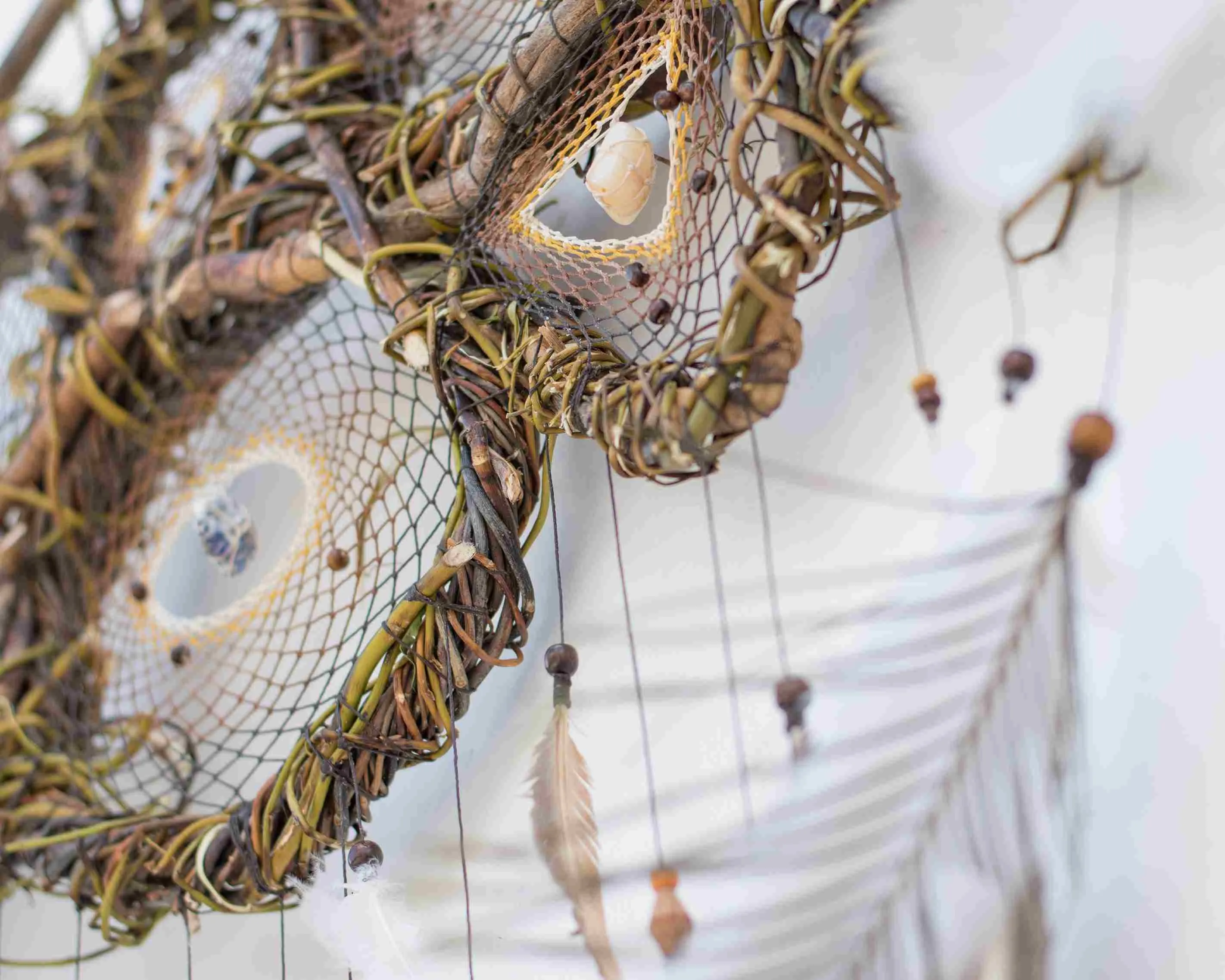 Wall decor over the bed Large Dreamcatcher wall hanging woven tapestry Large natural wall decor dream catcher Wonderful energy, Earthy witch