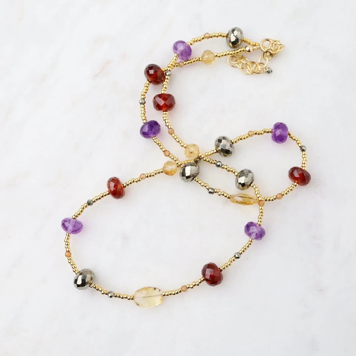 Warm Gold Mix Necklace