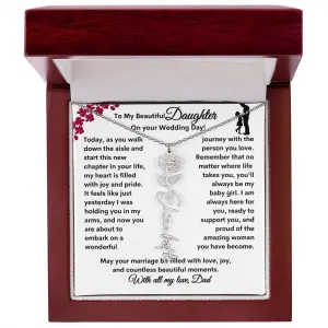 Wedding| Flower Name Necklace: A Sentimental Gift for Her Special Day